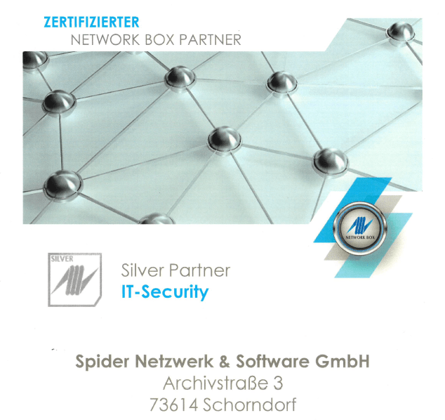Die Spider GmbH ist nun offiziell NETWORK BOX PARTNER